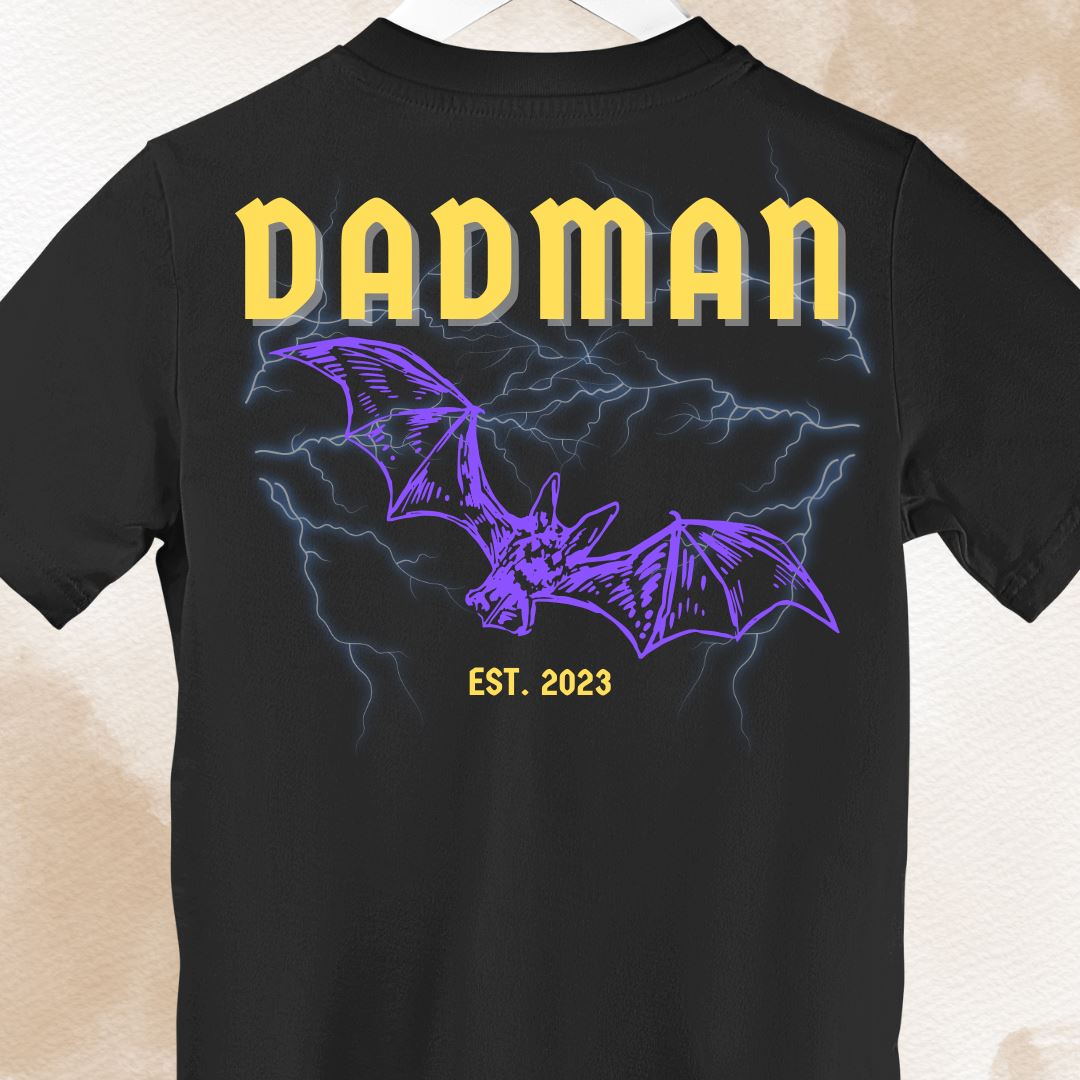 Dadman Thunder Backprint Date personalizzato - Shirt premium