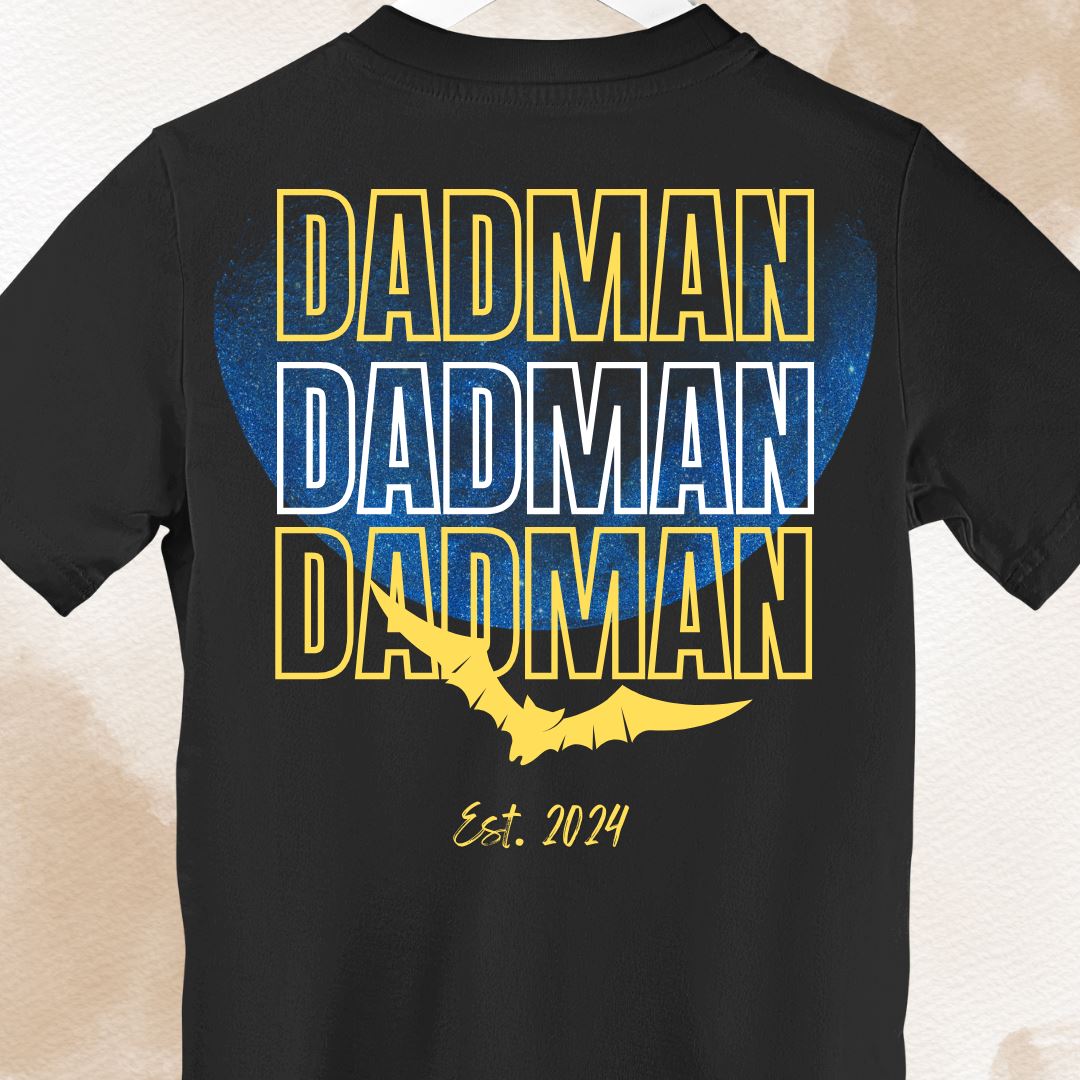 Dadman Night Moon - Data personalizzato - Backprint di camicia premium