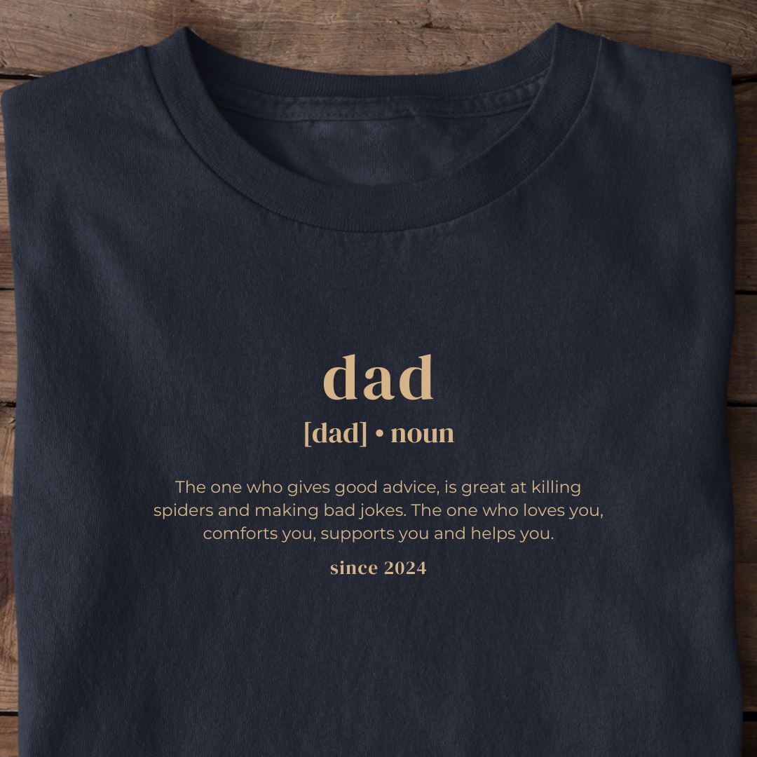 Dad Definition Datum personalisiert - Premium Shirt