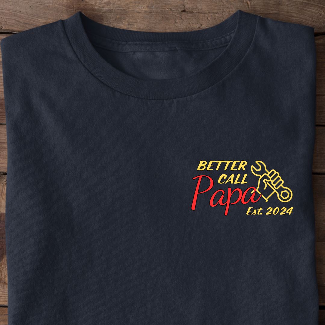 Better Call Papa - Datum personalisiert - Premium Shirt