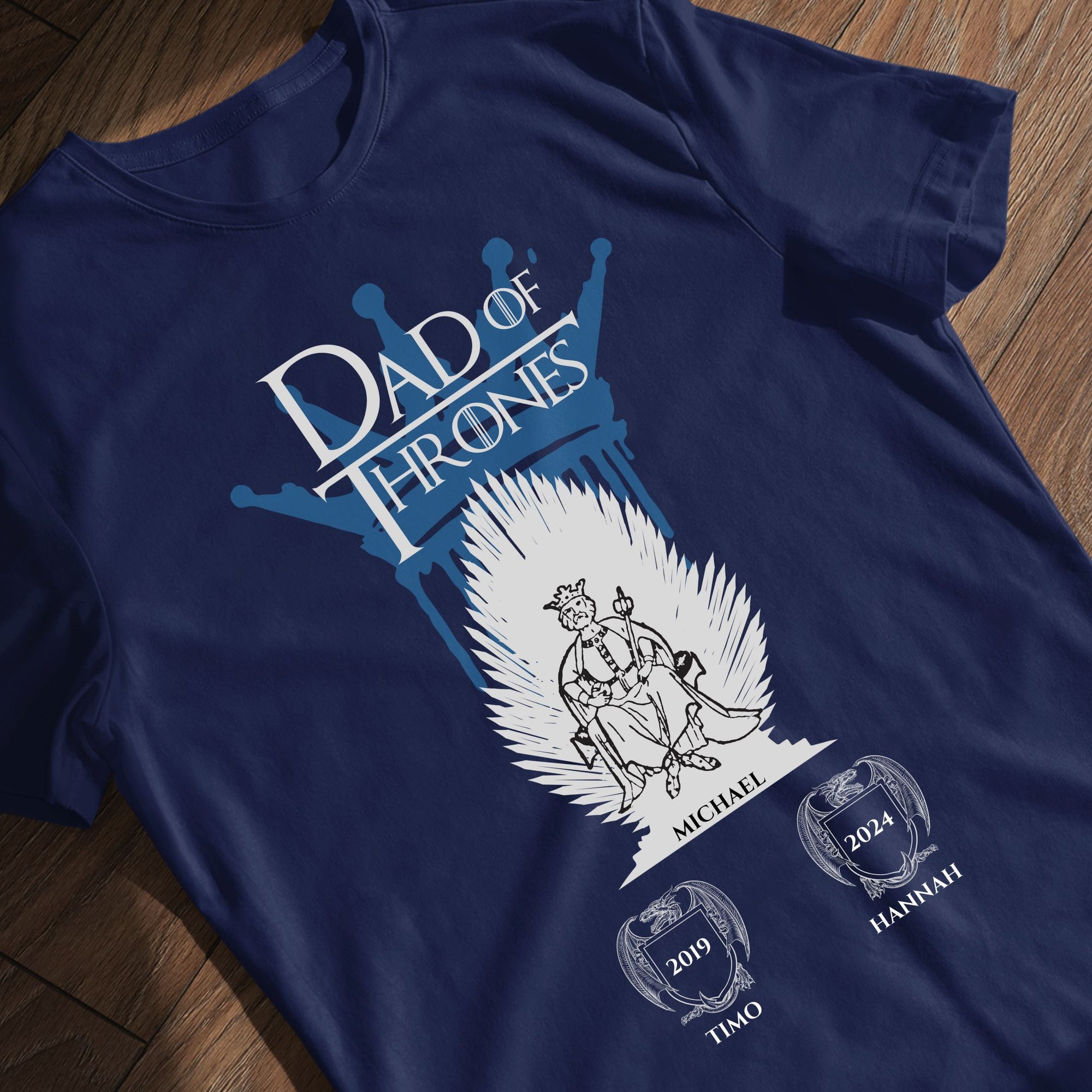 Dad of Thrones Premium Shirt Personalisiert