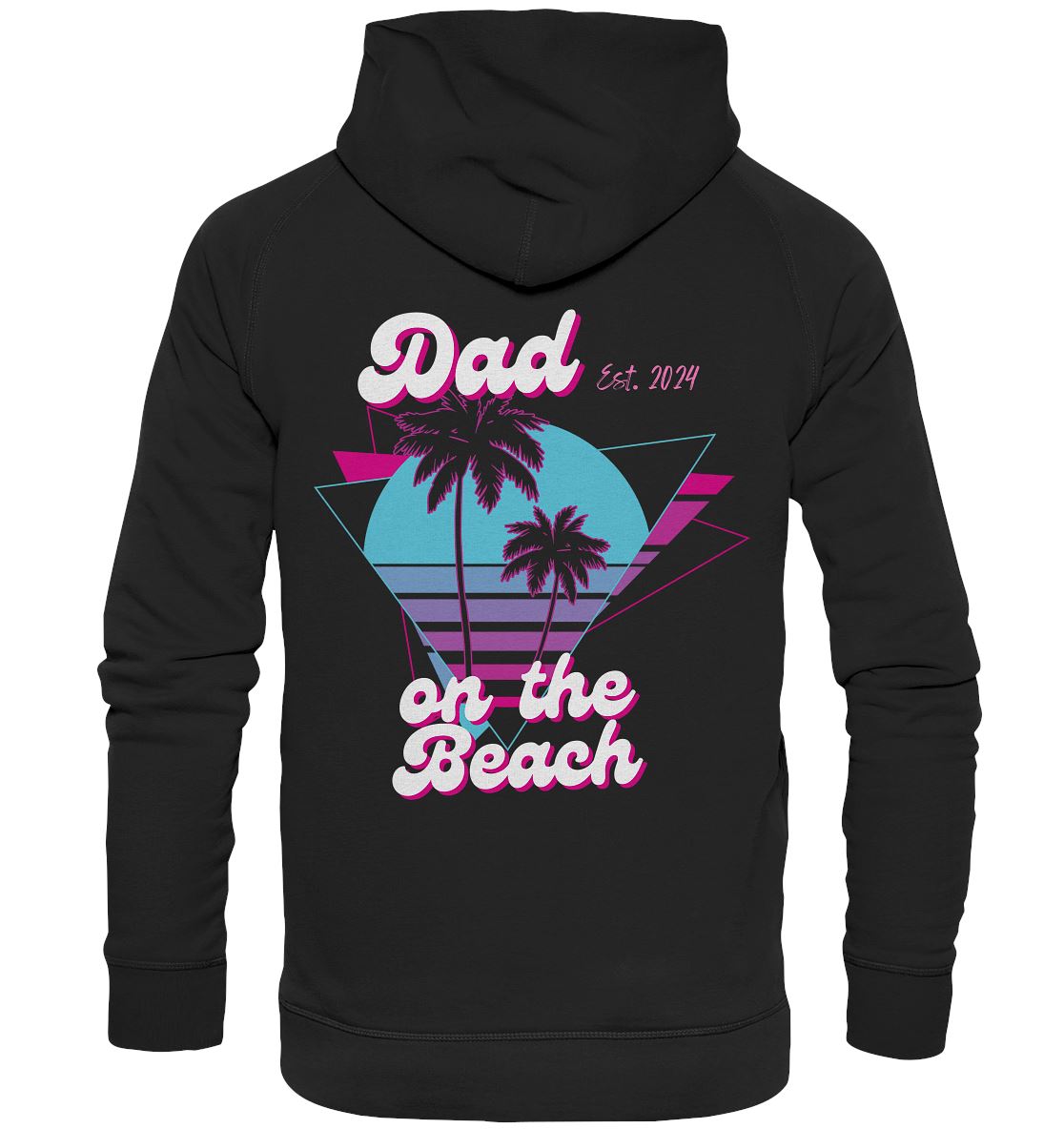 Dad on the Beach - Datum personalisiert - Basic Unisex Hoodie