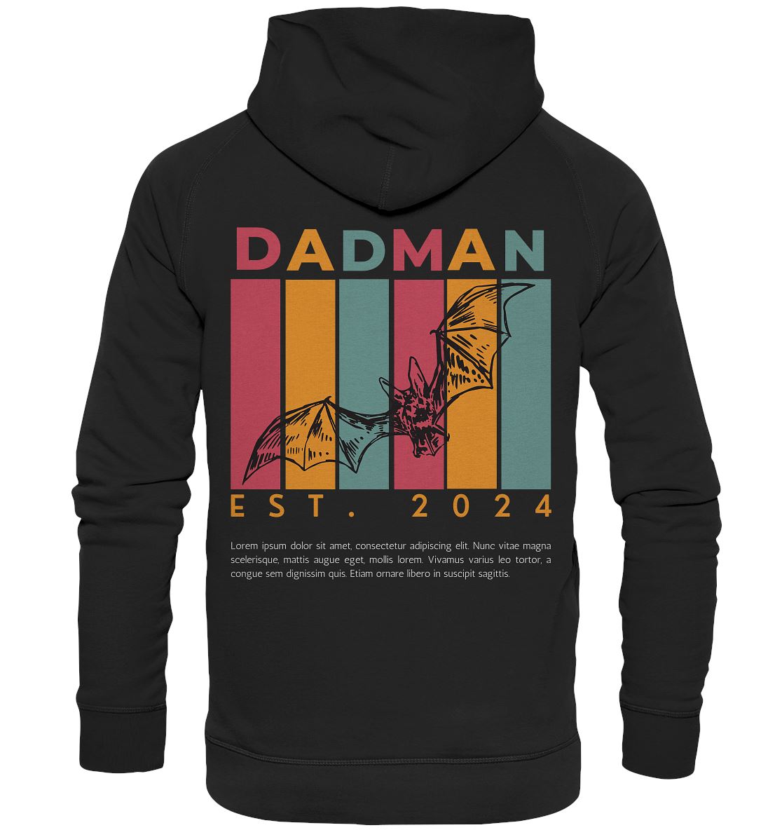 Dadman Hero-Colors - Datum personalisiert - Basic Unisex Hoodie