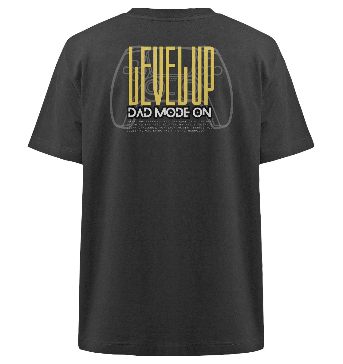 Nivel Up: Dad Mode On - Camisa orgánica de gran tamaño pesado