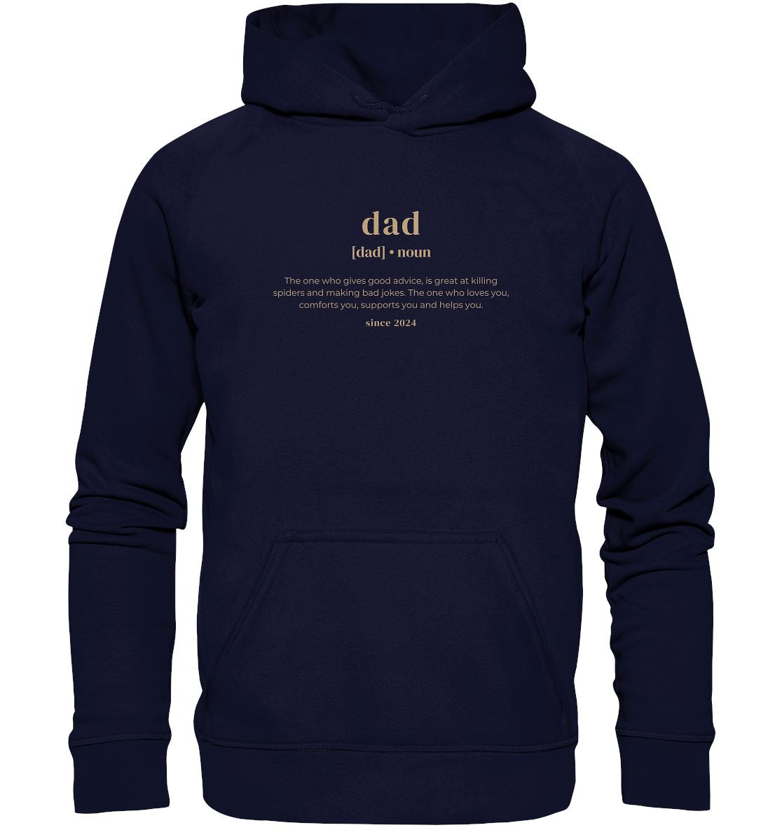 Dad Definition Date Personalized - Basic Unisex Hoodie