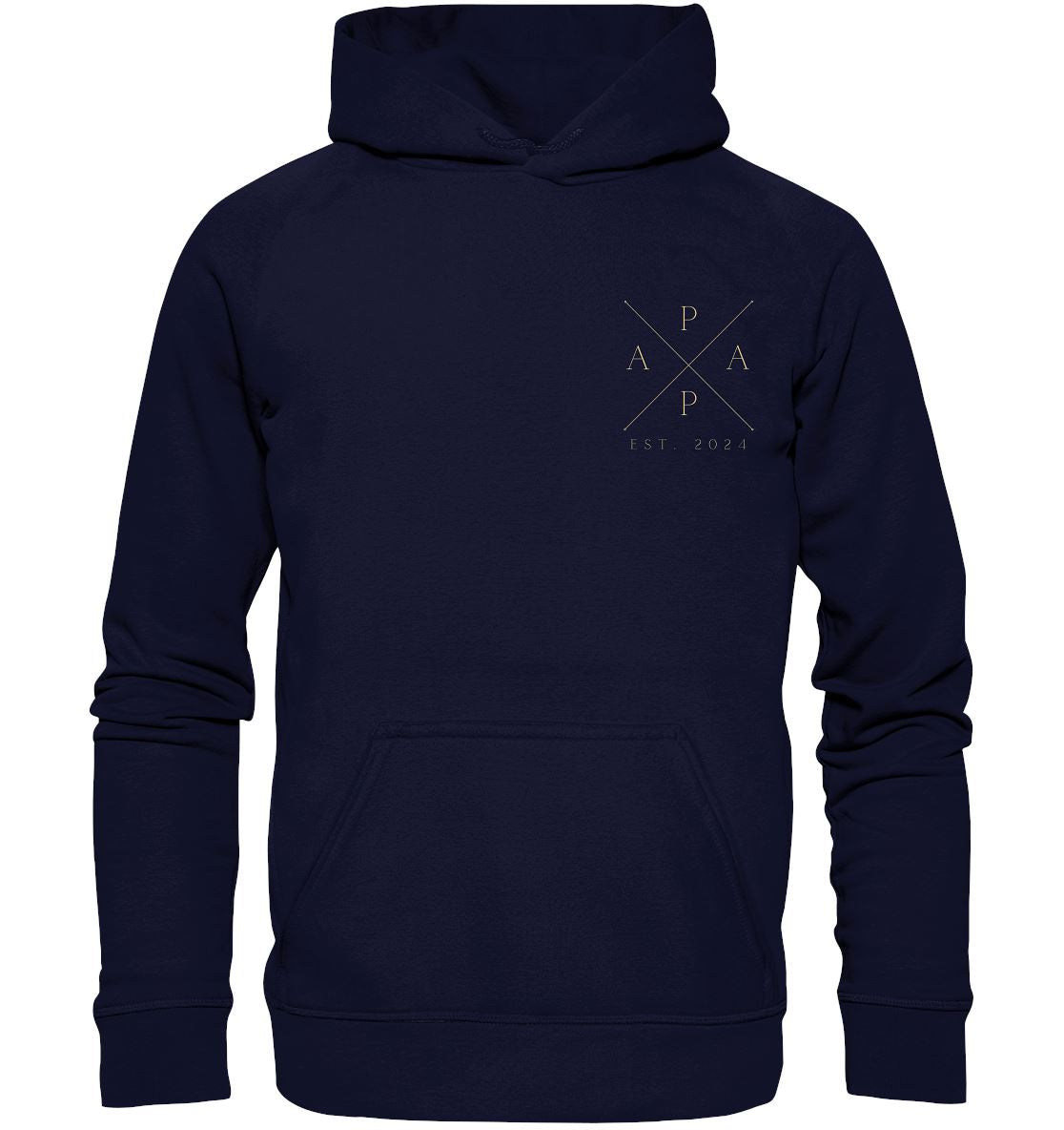 Papa Cross Datum personalisiert - Basic Unisex Hoodie